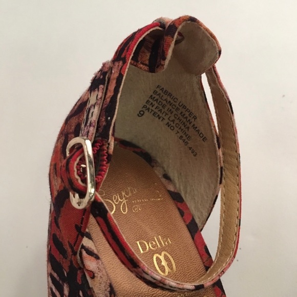 BNIB Seychelles for Anthropologie Thyme Della Batik Print Wedge SZ 9 - Picture 3 of 4